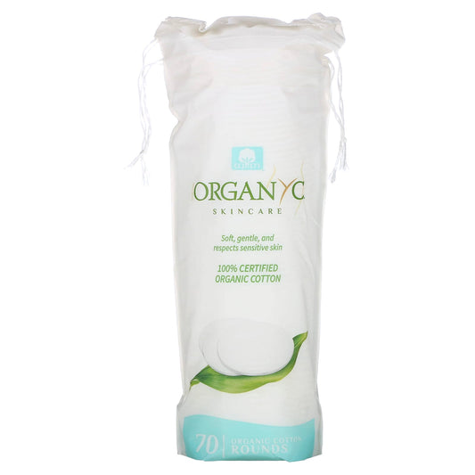 Organyc-Organic Cotton Rounds-70 Pieces