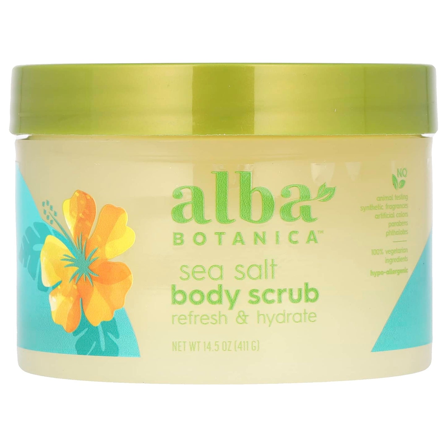 Alba Botanica-Sea Salt Body Scrub-14.5 oz (411 g)