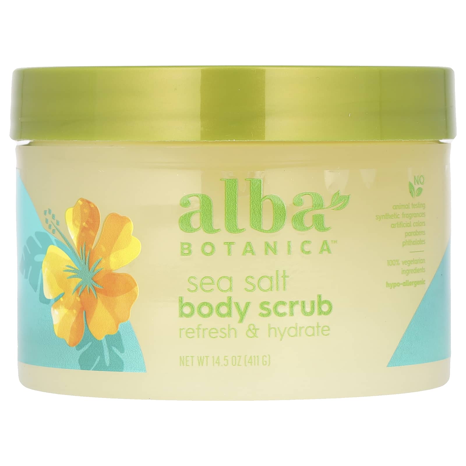 Alba Botanica-Sea Salt Body Scrub-14.5 oz (411 g)