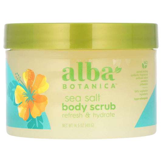 Alba Botanica-Sea Salt Body Scrub-14.5 oz (411 g)