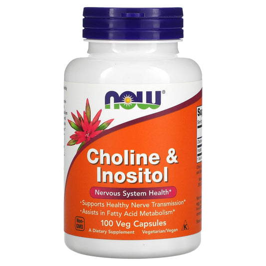 NOW Foods-Choline & Inositol-100 Veg Capsules