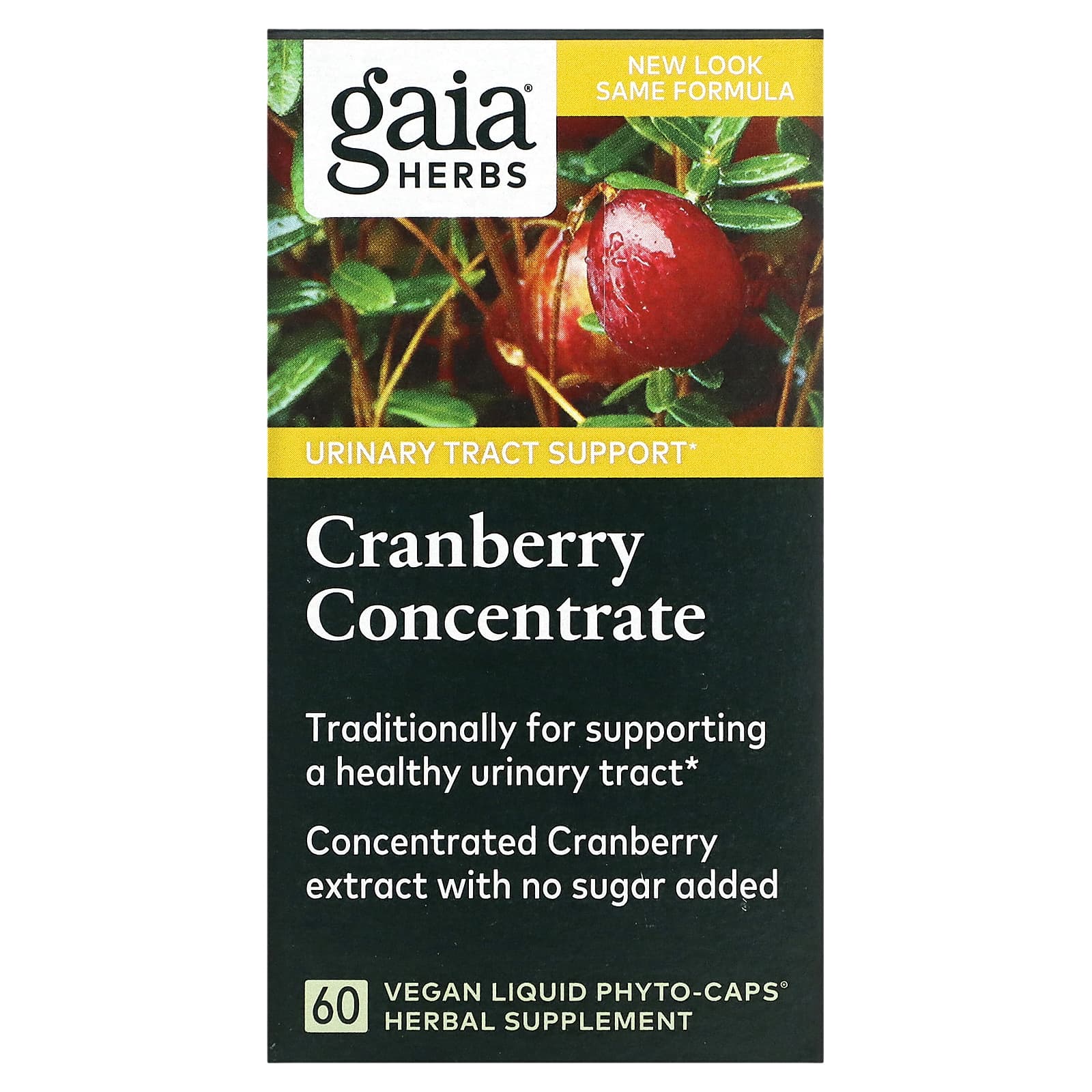 Gaia Herbs-Cranberry Concentrate-60 Vegan Liquid Phyto-Caps