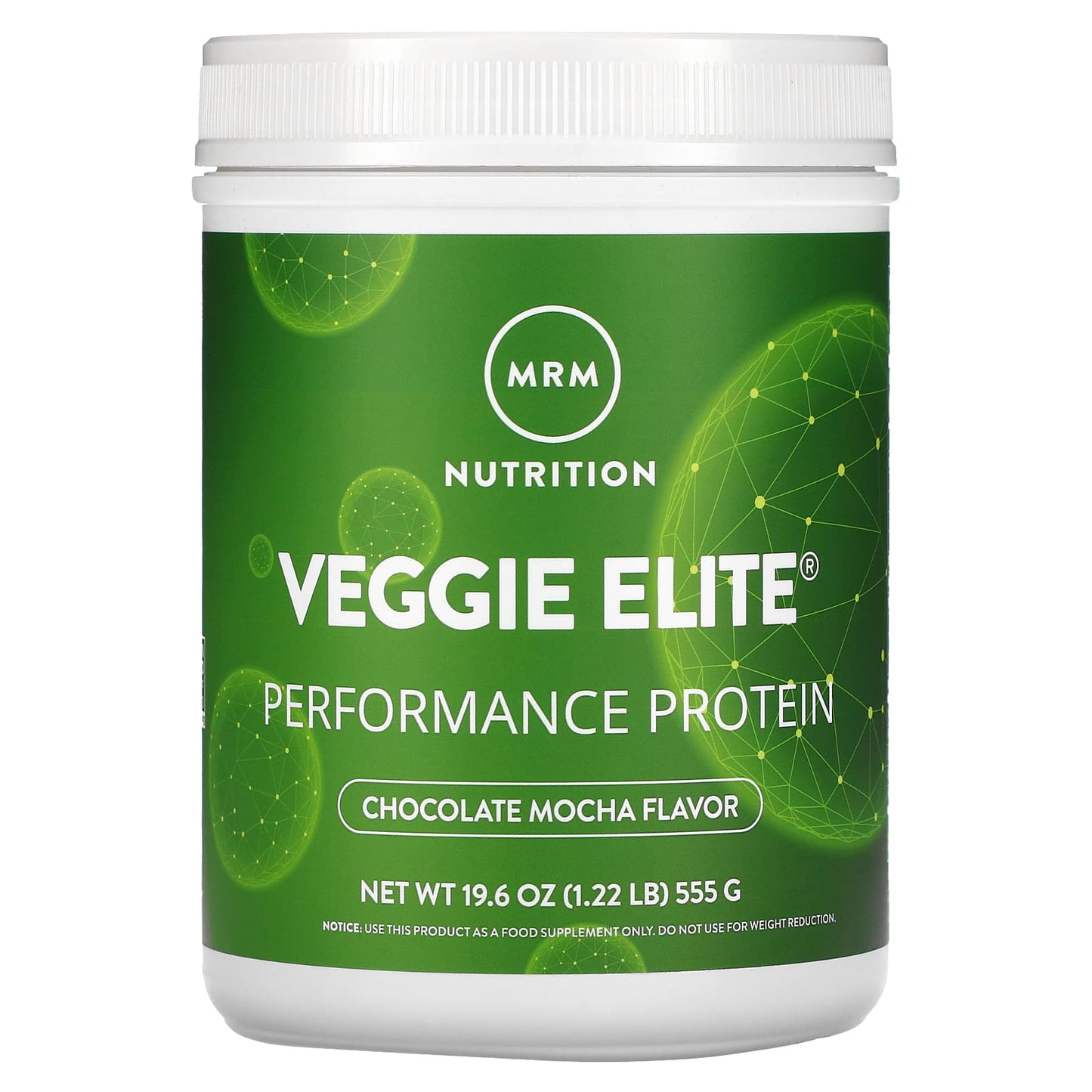 MRM Nutrition-Veggie Elite-Performance Protein-Chocolate Mocha-1.22 lb (555 g)