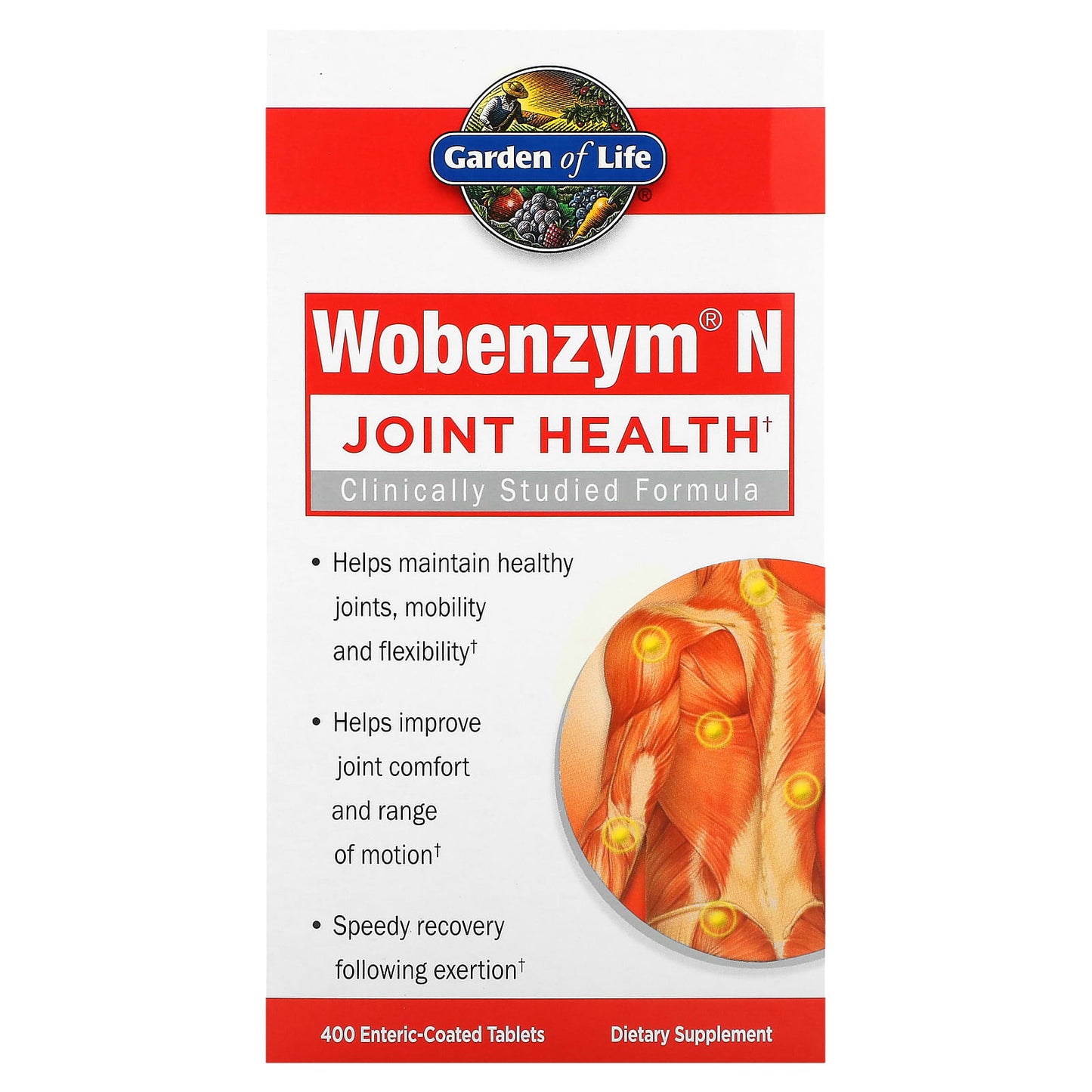 Wobenzym N-Joint Health-400 Enteric-Coated Tablets