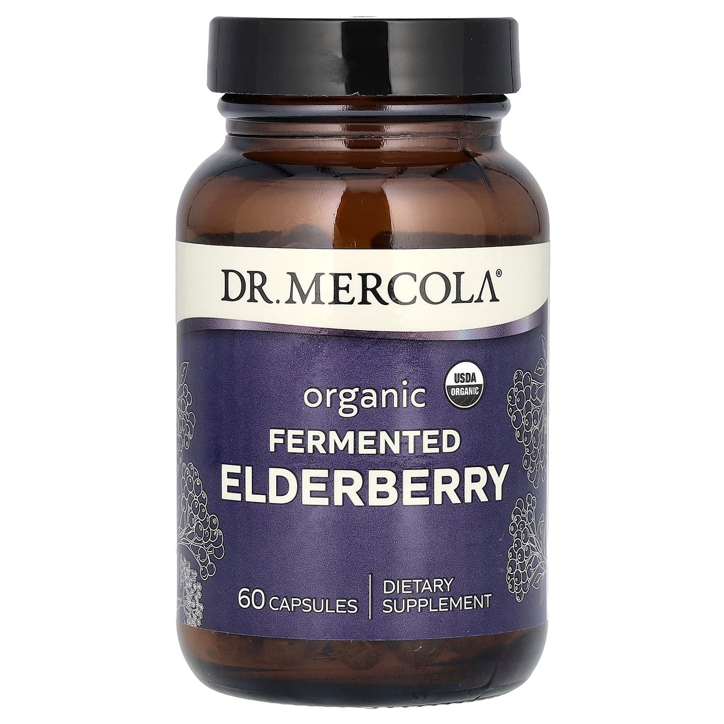 Dr. Mercola-Organic Fermented Elderberry-60 Capsules