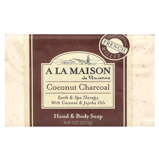 A La Maison de Provence-Hand & Body Bar Soap-Coconut Charcoal-8.8 oz (250 g)