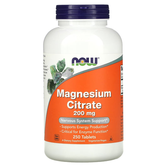 NOW Foods-Magnesium Citrate-200 mg-250 Tablets