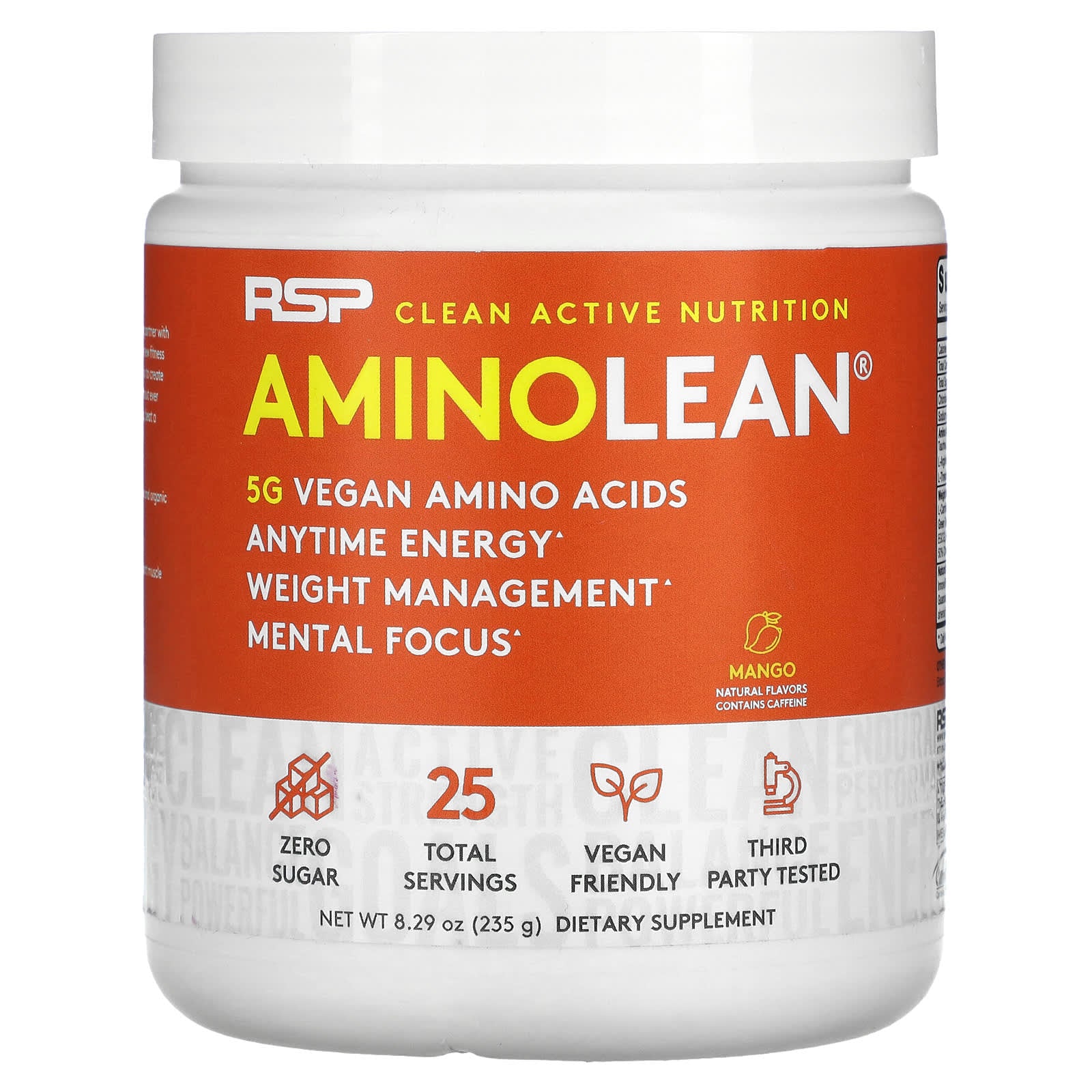 RSP Nutrition-AminoLean-Mango-8.29 oz (235 g)