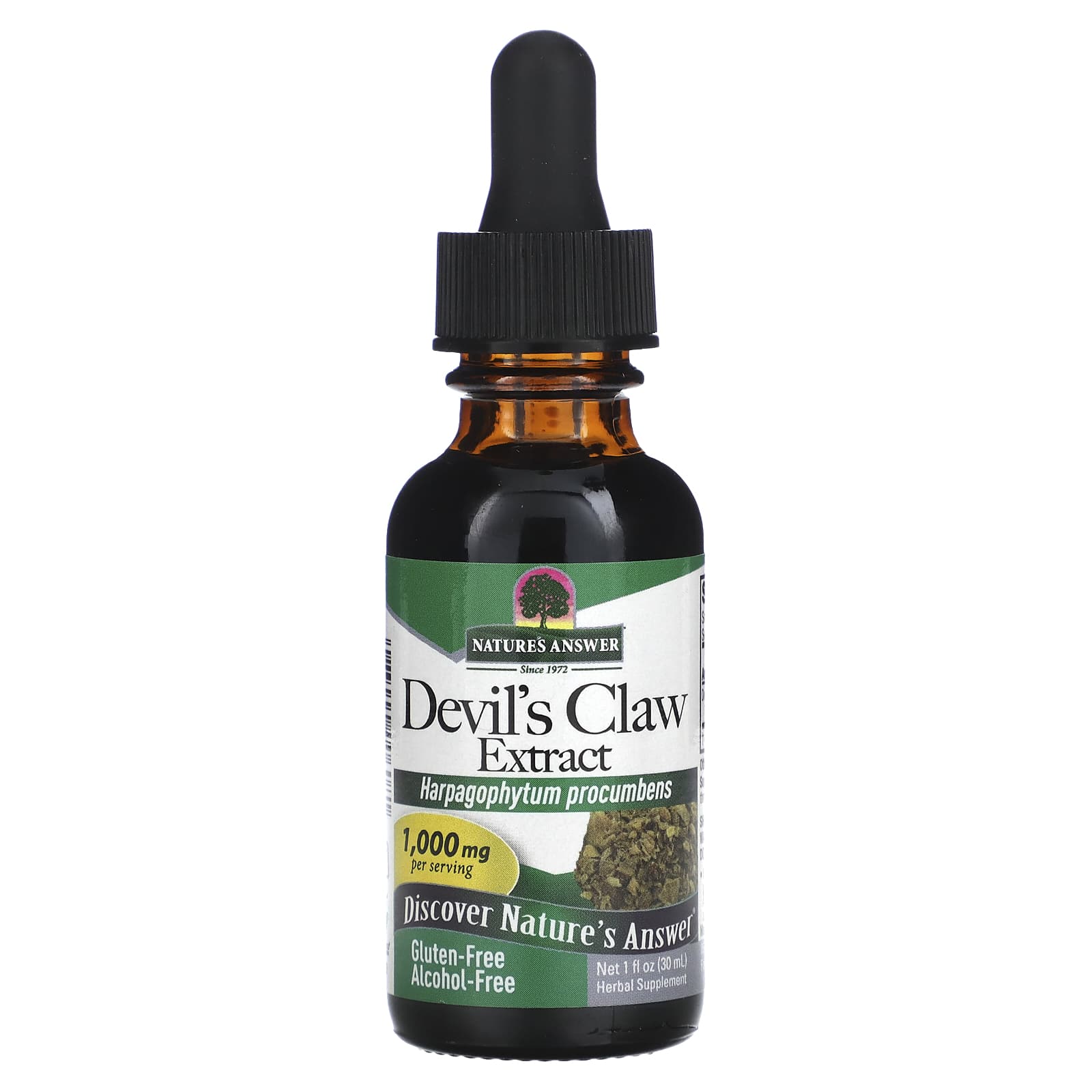 Nature's Answer-Devil's Claw Extract-Alcohol-Free-1,000 mg-1 fl oz (30 ml)