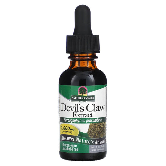 Nature's Answer-Devil's Claw Extract-Alcohol-Free-1,000 mg-1 fl oz (30 ml)