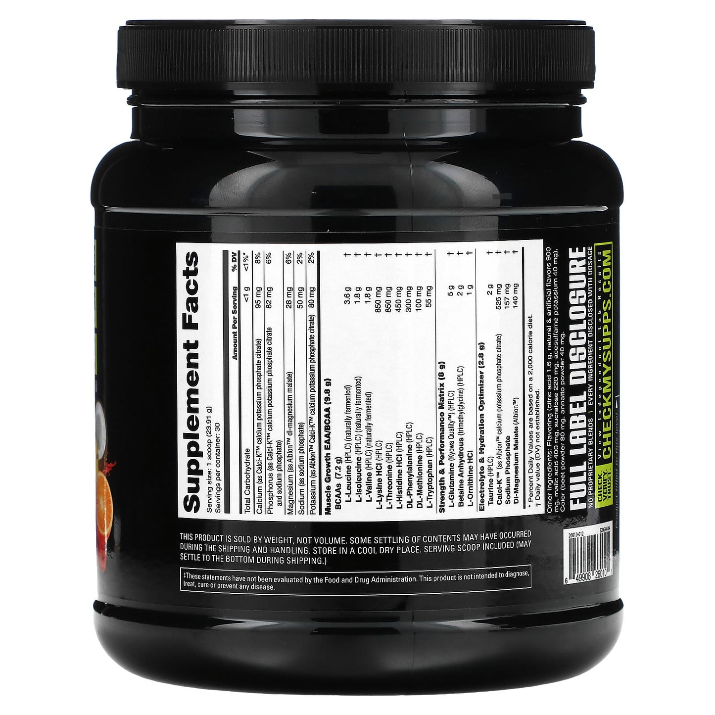 NutraBio, Intra Blast, Intra Workout Amino Fuel, Tropical Fruit Punch, 1.6 lb (717 g)