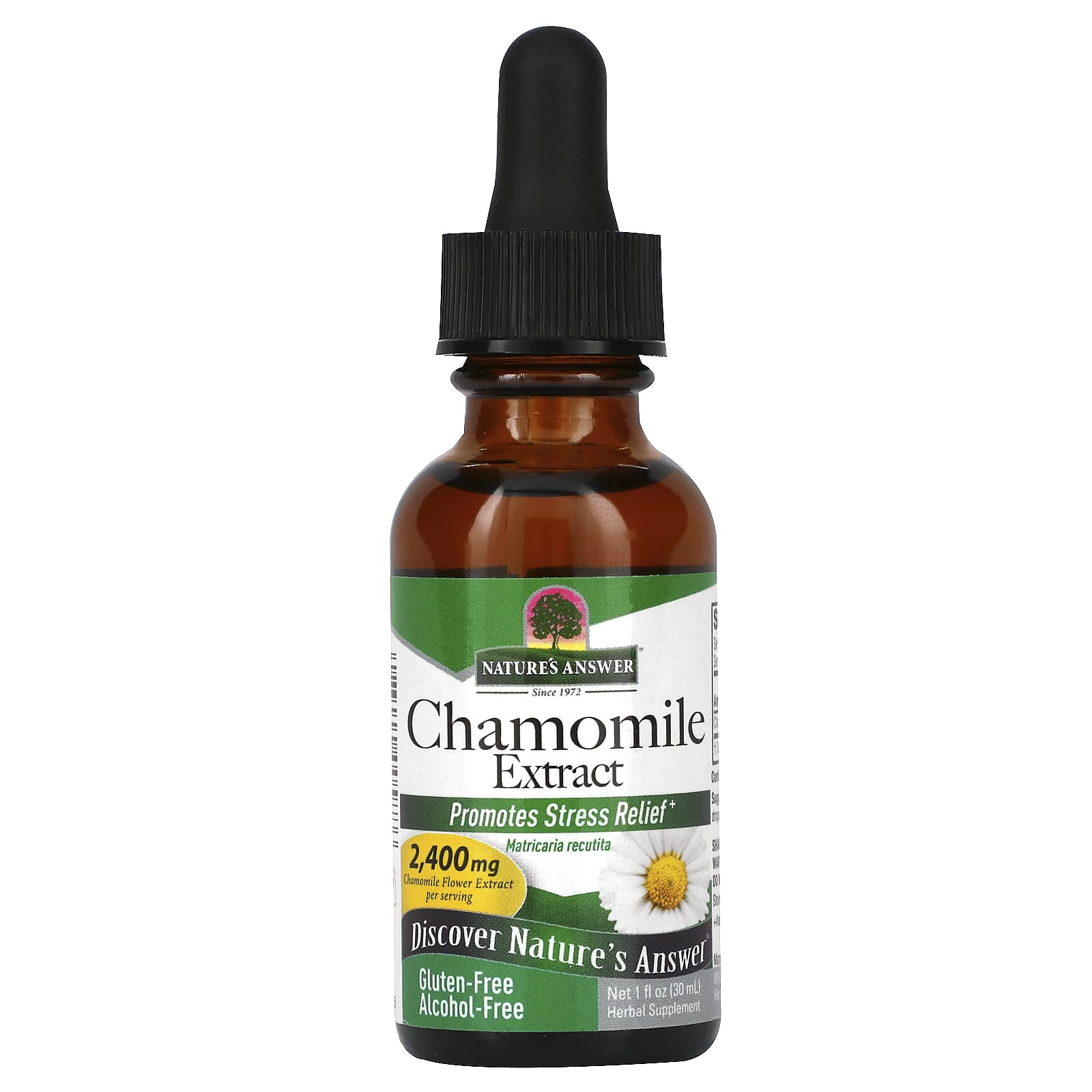 Nature's Answer-Chamomile Extract-Alcohol Free-2,400 mg-1 fl oz (30 ml) (1,200 mg per ml)