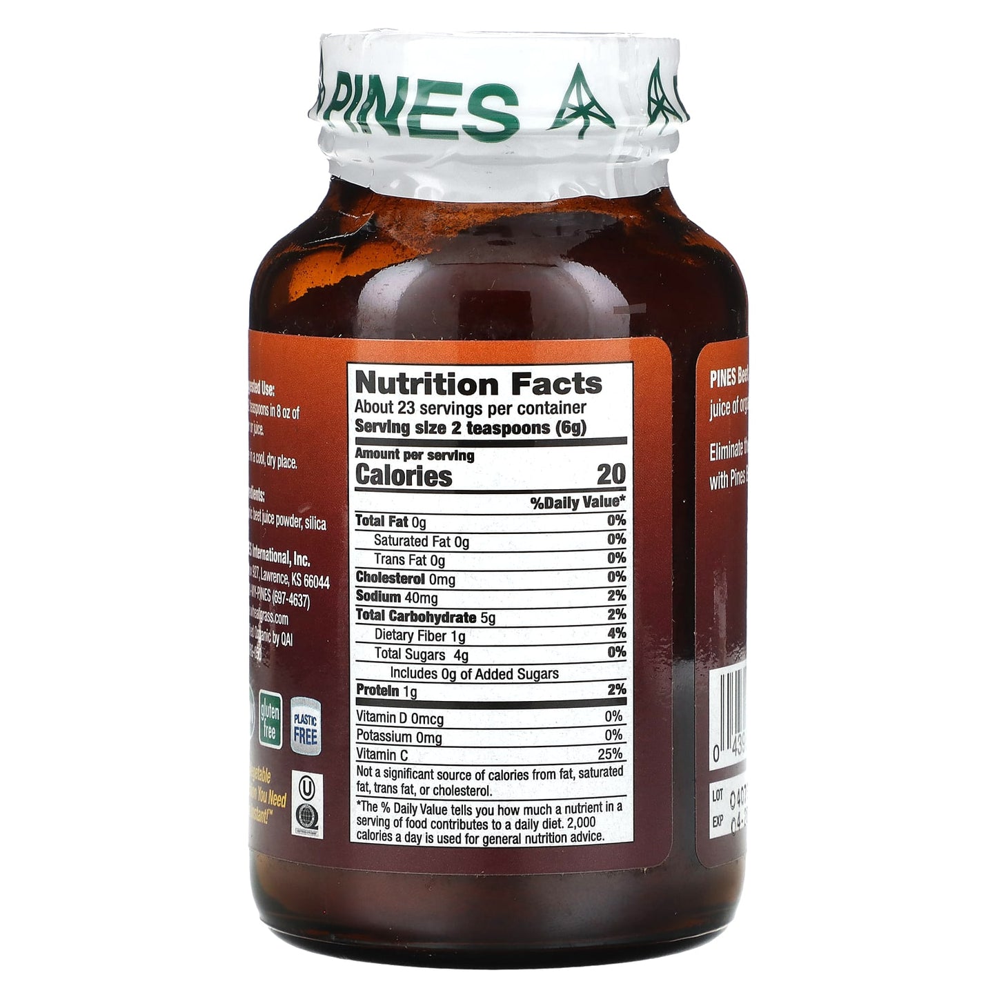 Pines International, Beet Juice Powder, 5 oz (140 g)