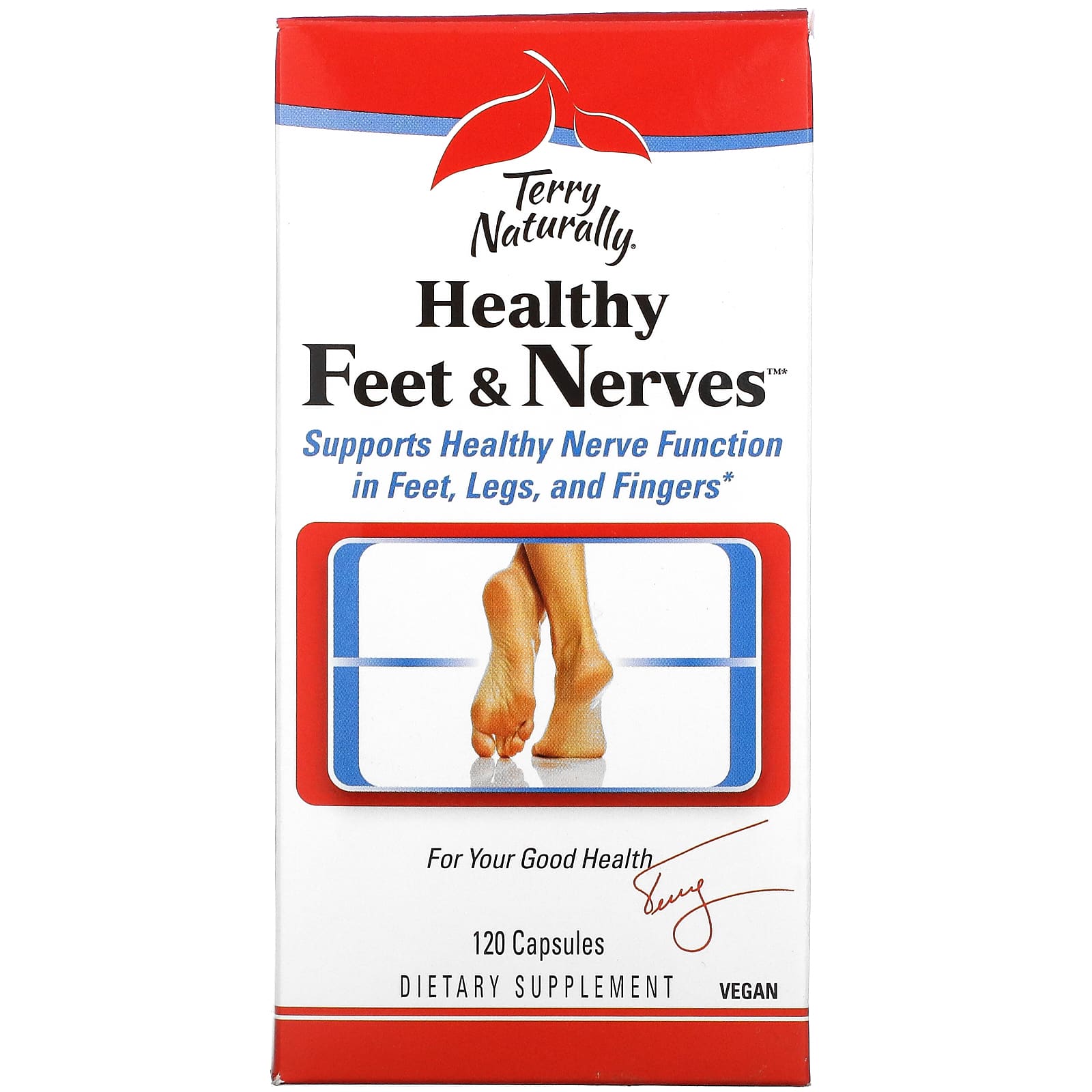 Terry Naturally-Healthy Feet & Nerves-120 Capsules