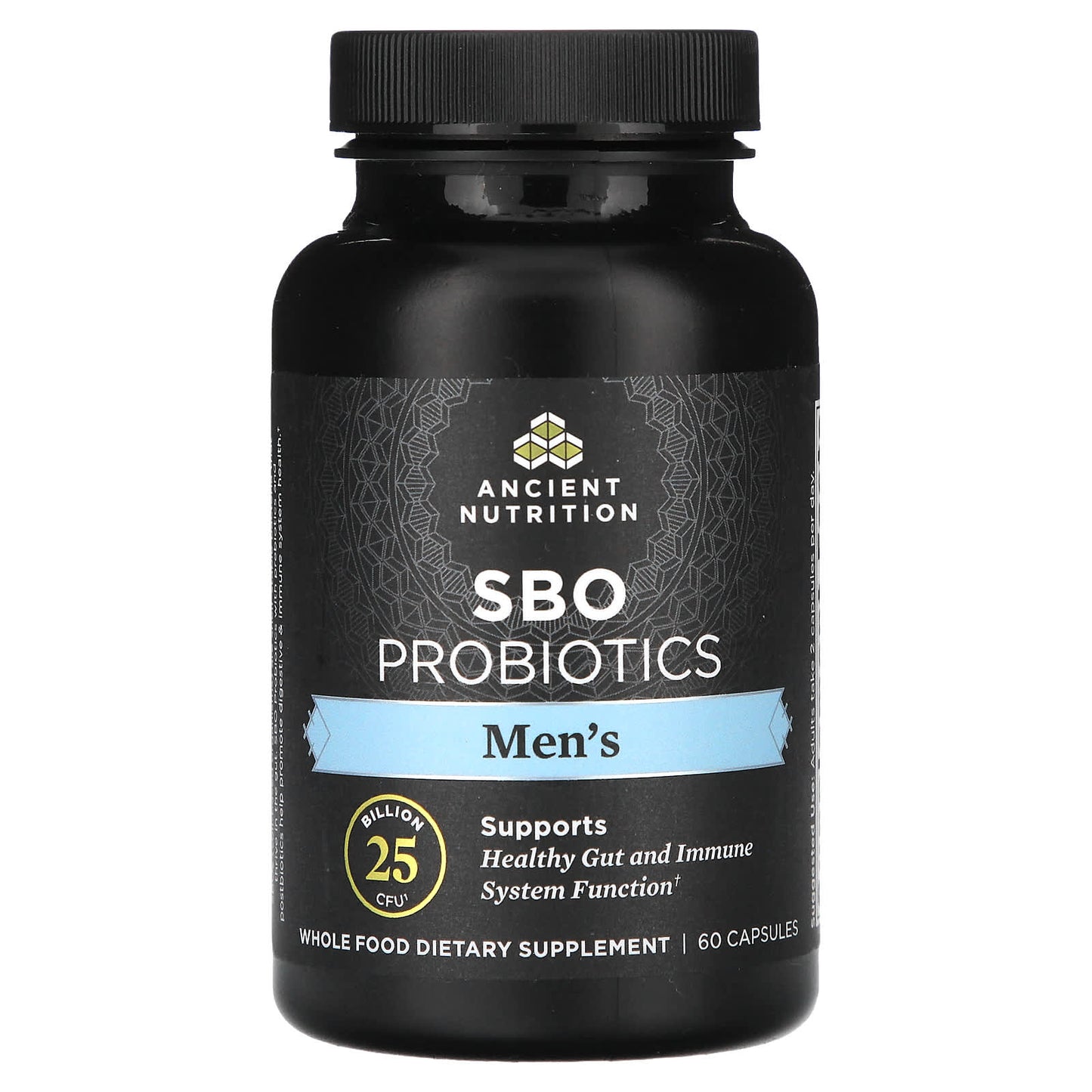 Ancient Nutrition-Men's SBO Probiotics-25 Billion CFU-60 Capsules