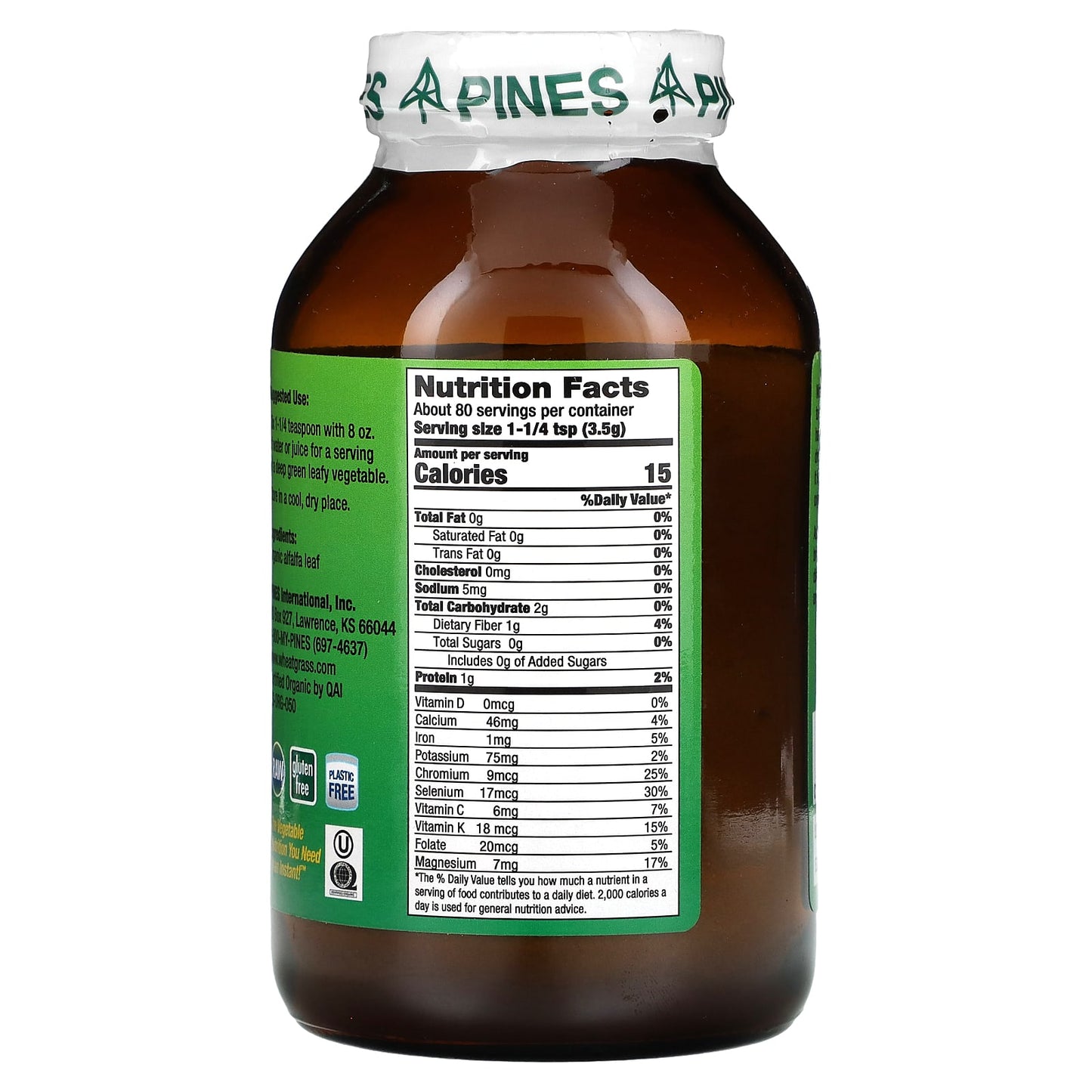 Pines International, Alfalfa Powder, 10 oz (280 g)