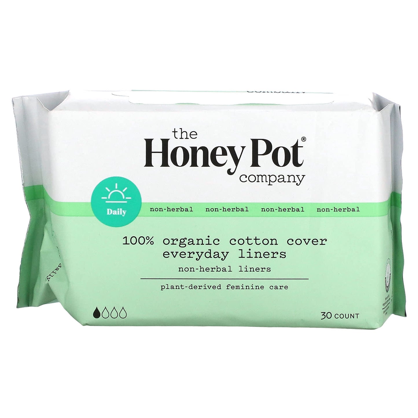 The Honey Pot Company-Organic Everyday Non-Herbal Liners- 30 Count