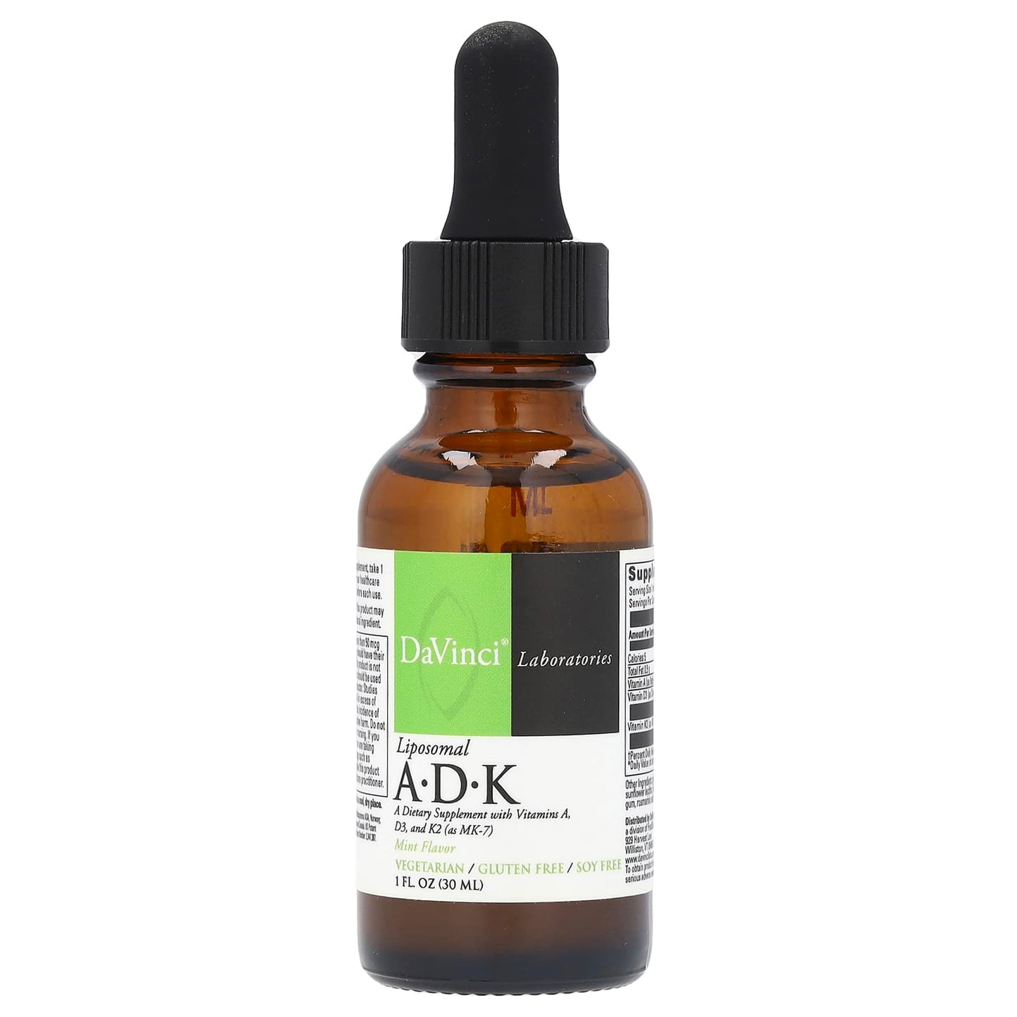 DaVinci Laboratories of Vermont-Liposomal A.D.K-Mint-1 fl oz (30 ml)