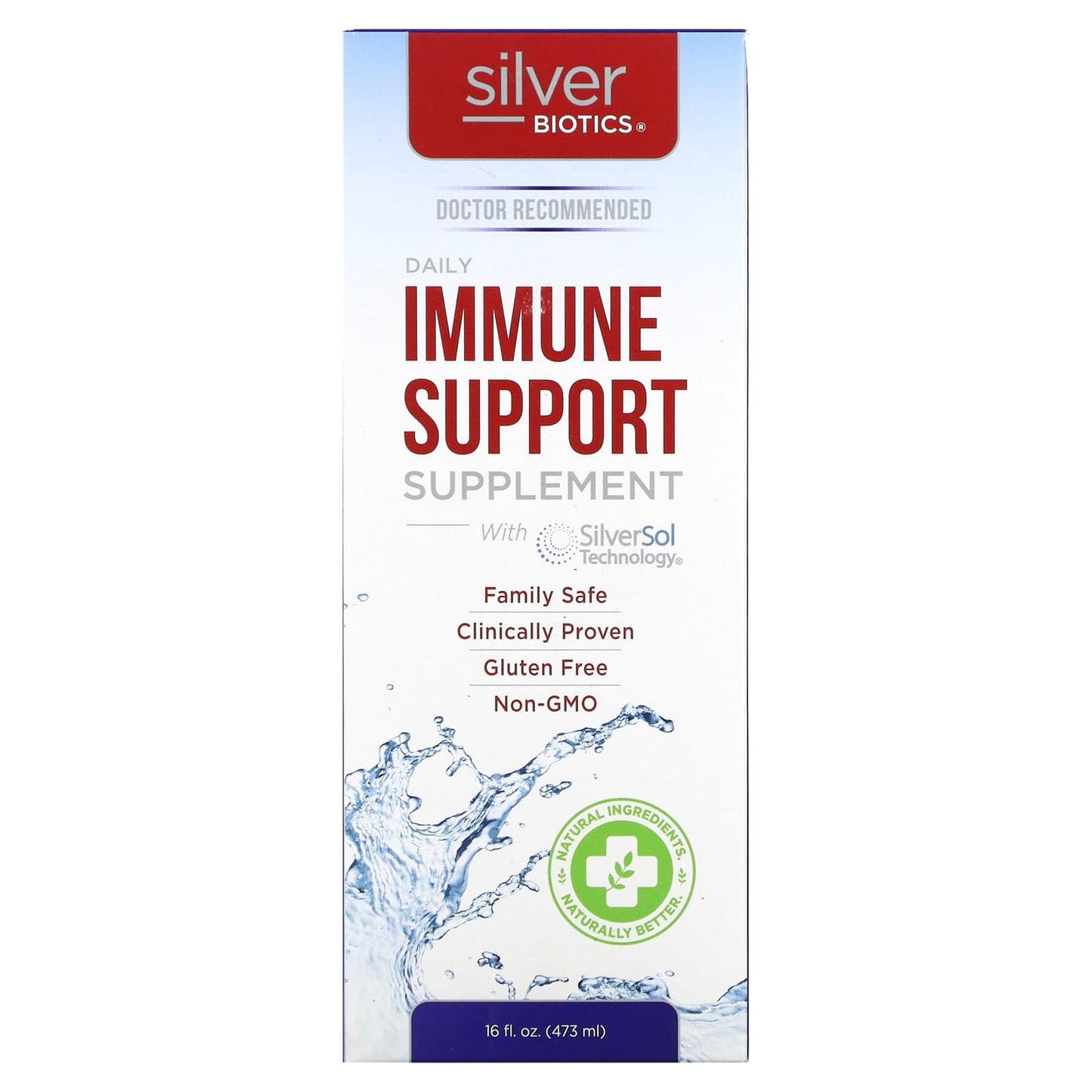 American Biotech Labs-Silver Biotics-Daily Immune Support Supplement with SilverSol Technology-16 fl oz (473 ml)