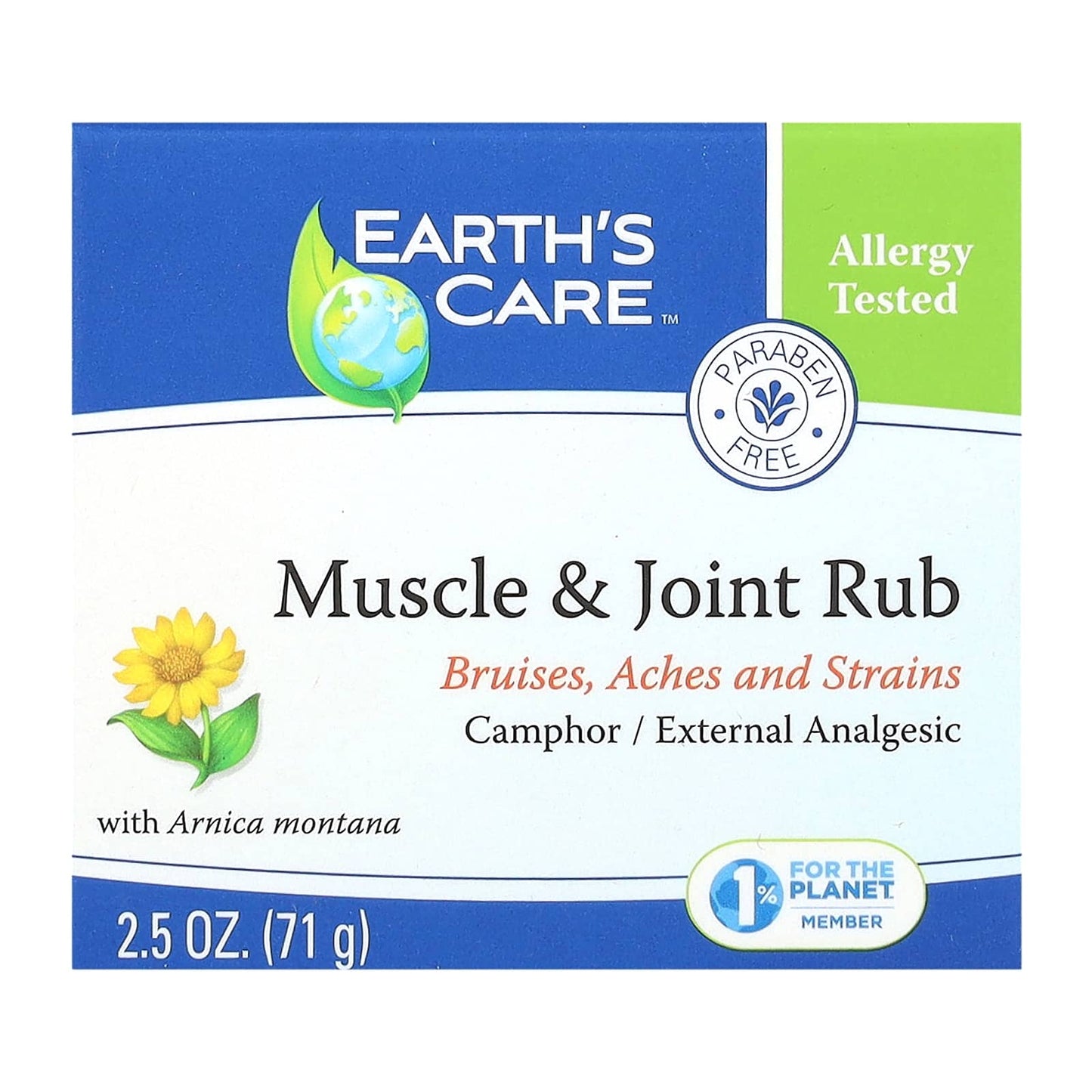 Earth's Care, Muscle & Joint Rub, 2.5 oz (71 g)