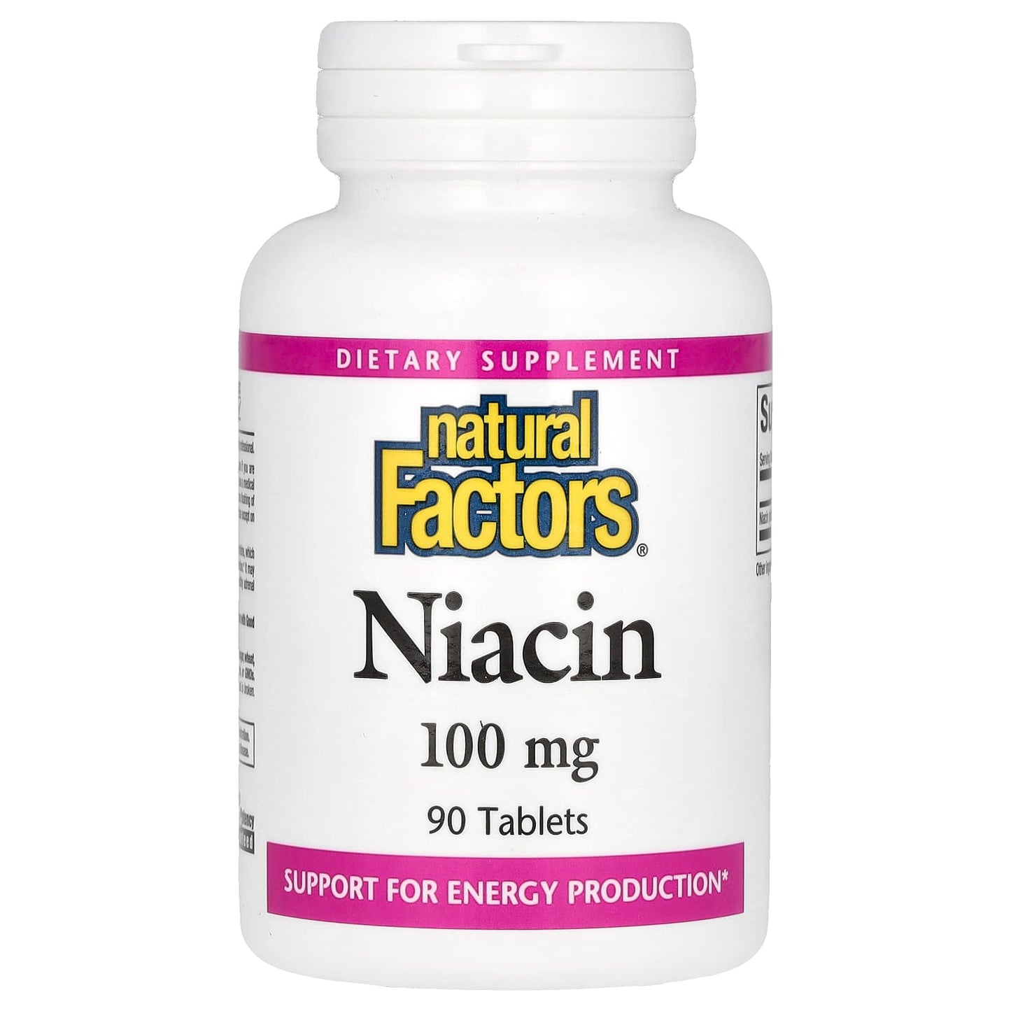 Natural Factors-Niacin-100 mg-90 Tablets