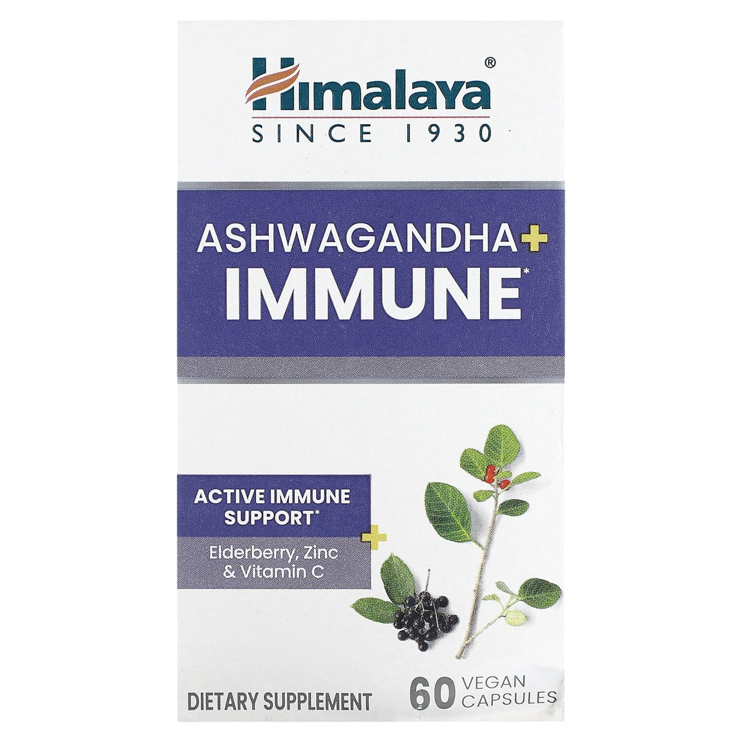 Himalaya-Ashwagandha + Immune -60 Vegan Capsules