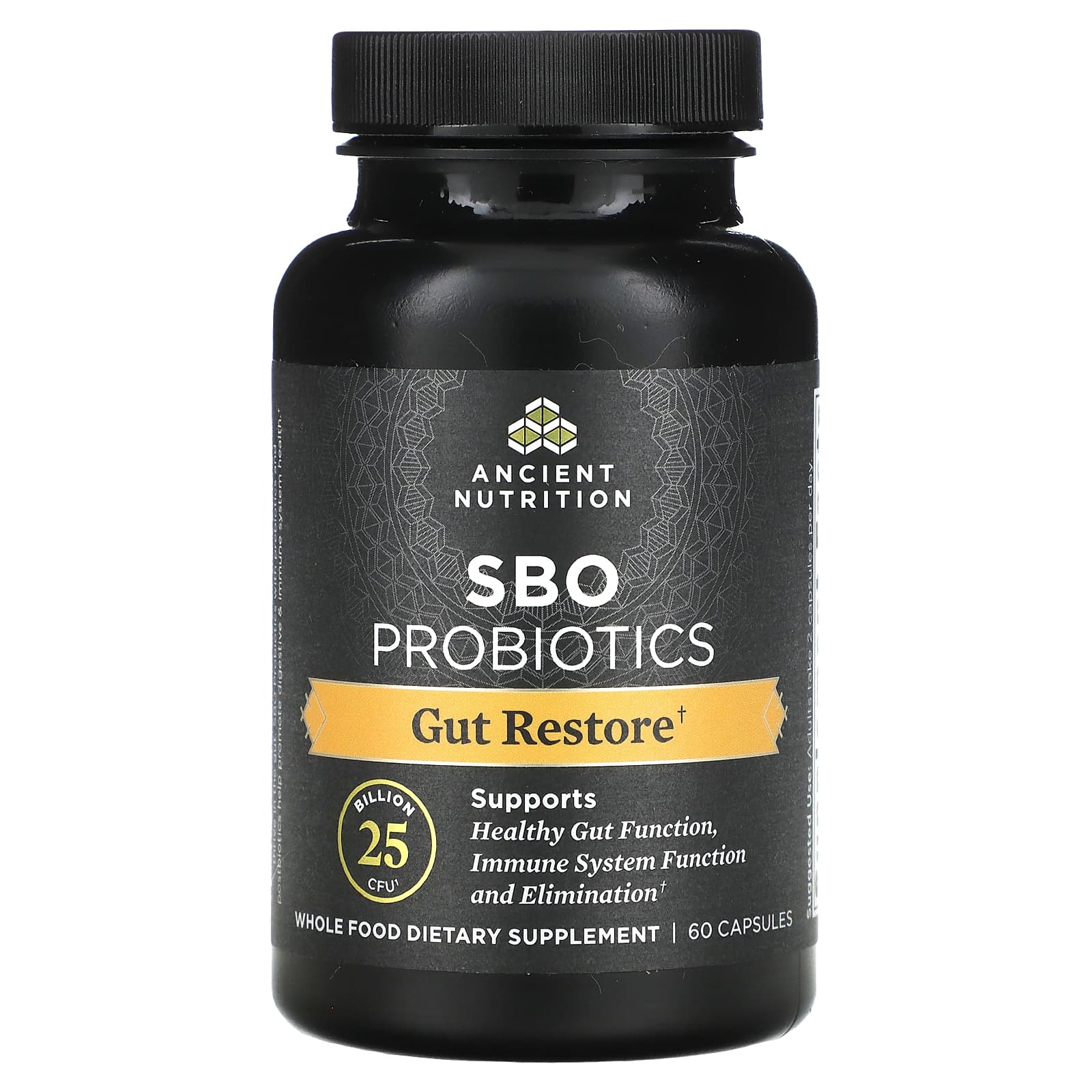 Ancient Nutrition-SBO Probiotics-25 Billion CFU-60 Capsules