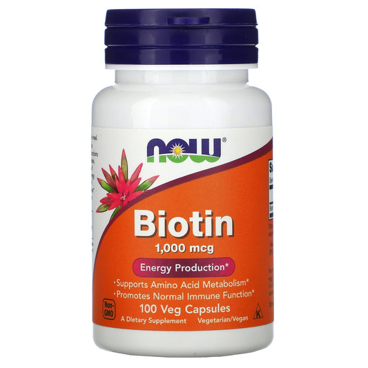 NOW Foods-Biotin-1,000 mcg-100 Veg Capsules