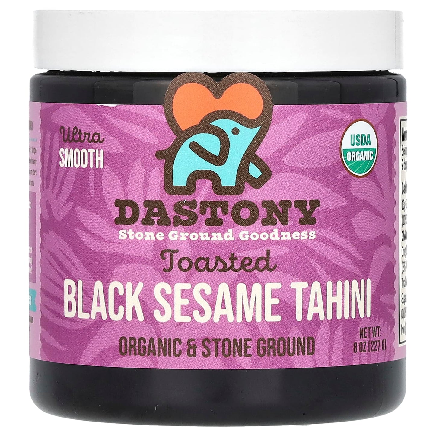 Dastony-Toasted Black Sesame Tahini-Ultra Smooth-8 oz (227 g)