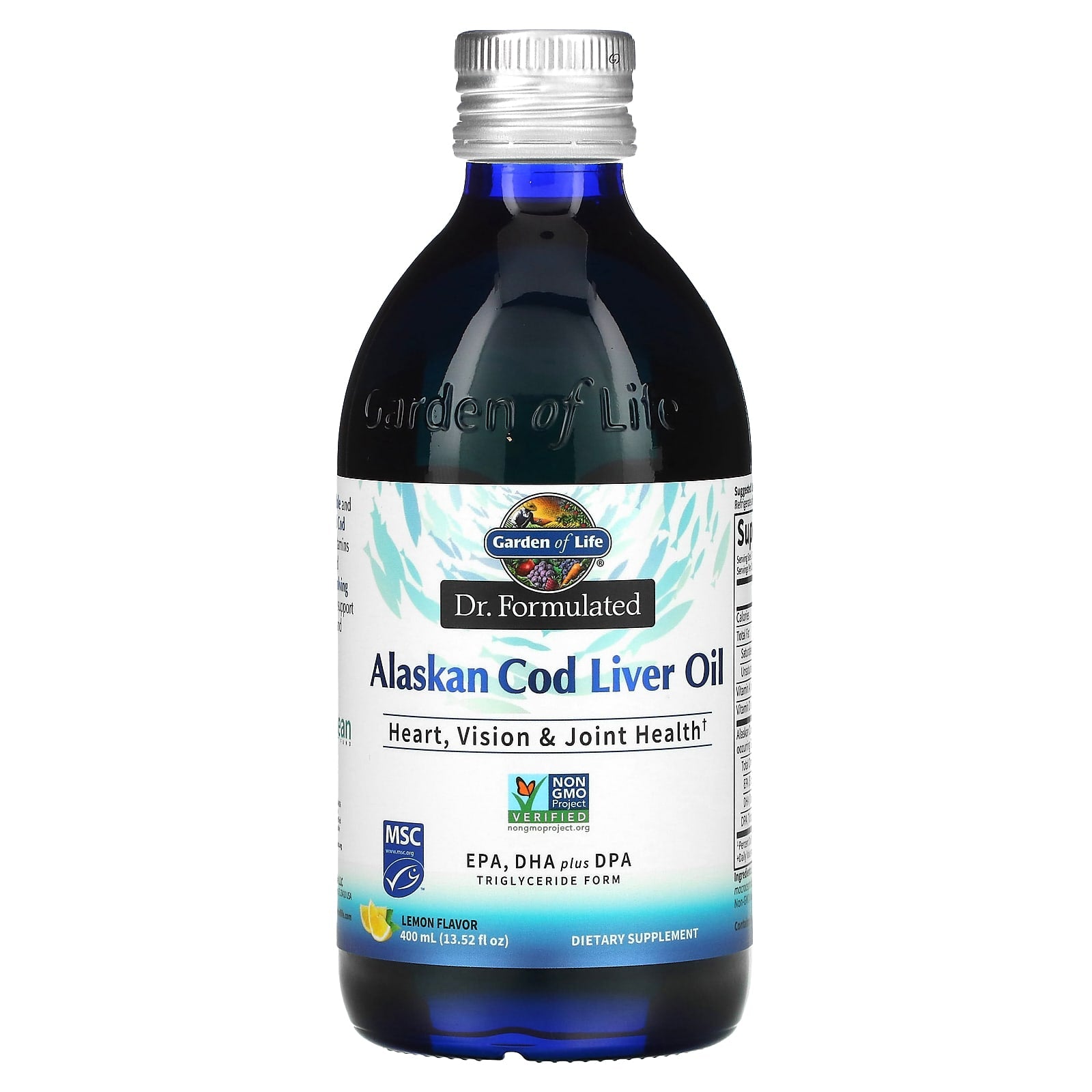 Garden of Life-Dr. Formulated-Alaskan Cod Liver Oil-Lemon-13.52 fl oz (400 ml)