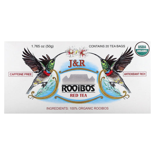 J&R Port Trading-Rooibos Red Tea-Caffeine Free-20 Tea Bags-1.765 oz (50 g)