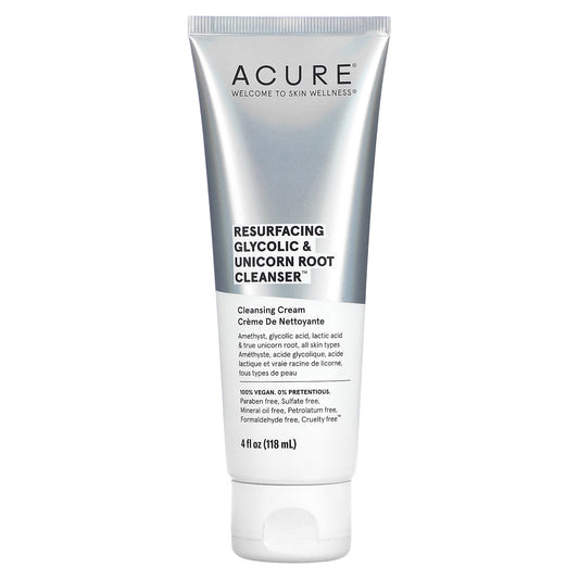 ACURE-Resurfacing-Glycolic & Unicorn Root Cleanser-4 fl oz (118 ml)