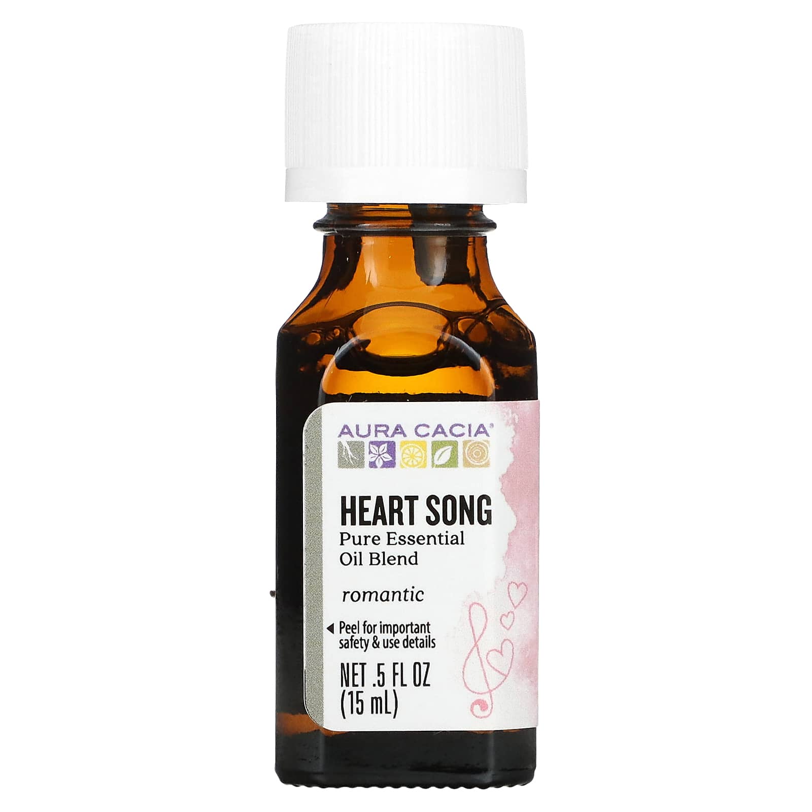 Aura Cacia-Pure Essential Oil Blend-Heart Song-0.5 fl oz (15 ml)