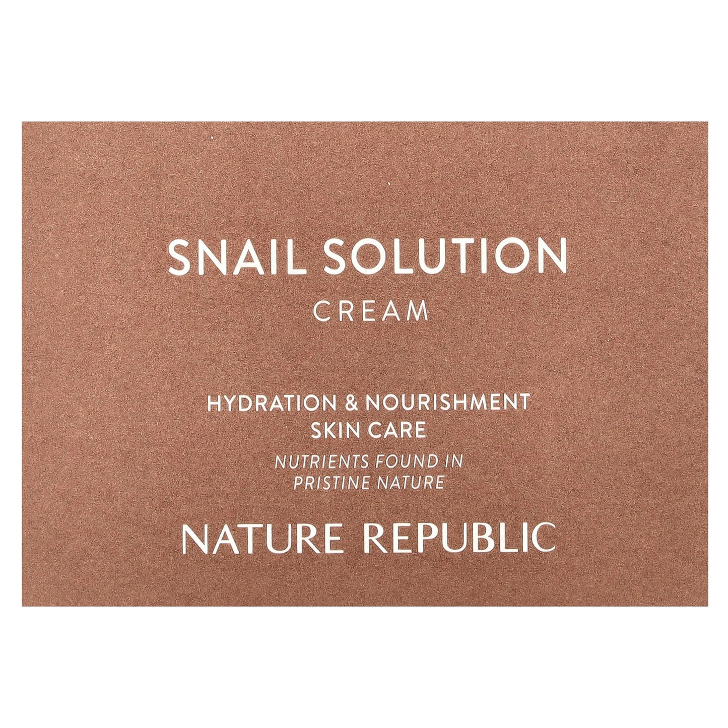 Nature Republic, Snail Solution, Cream, 1.75 fl oz (52 ml)