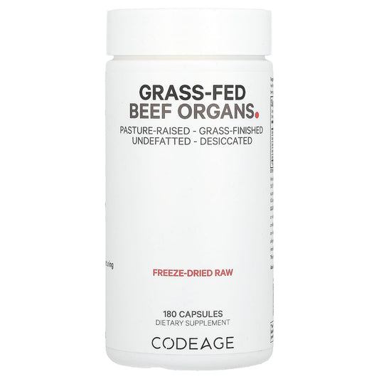 Codeage-Grass-Fed Beef Organs-180 Capsules