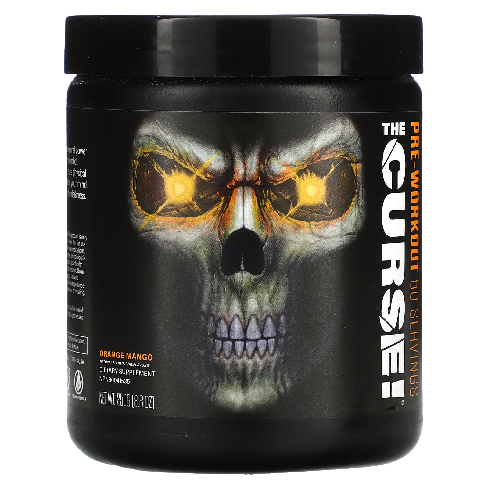 JNX Sports-The Curse-Pre Workout-Orange Mango-8.8 oz (250 g)