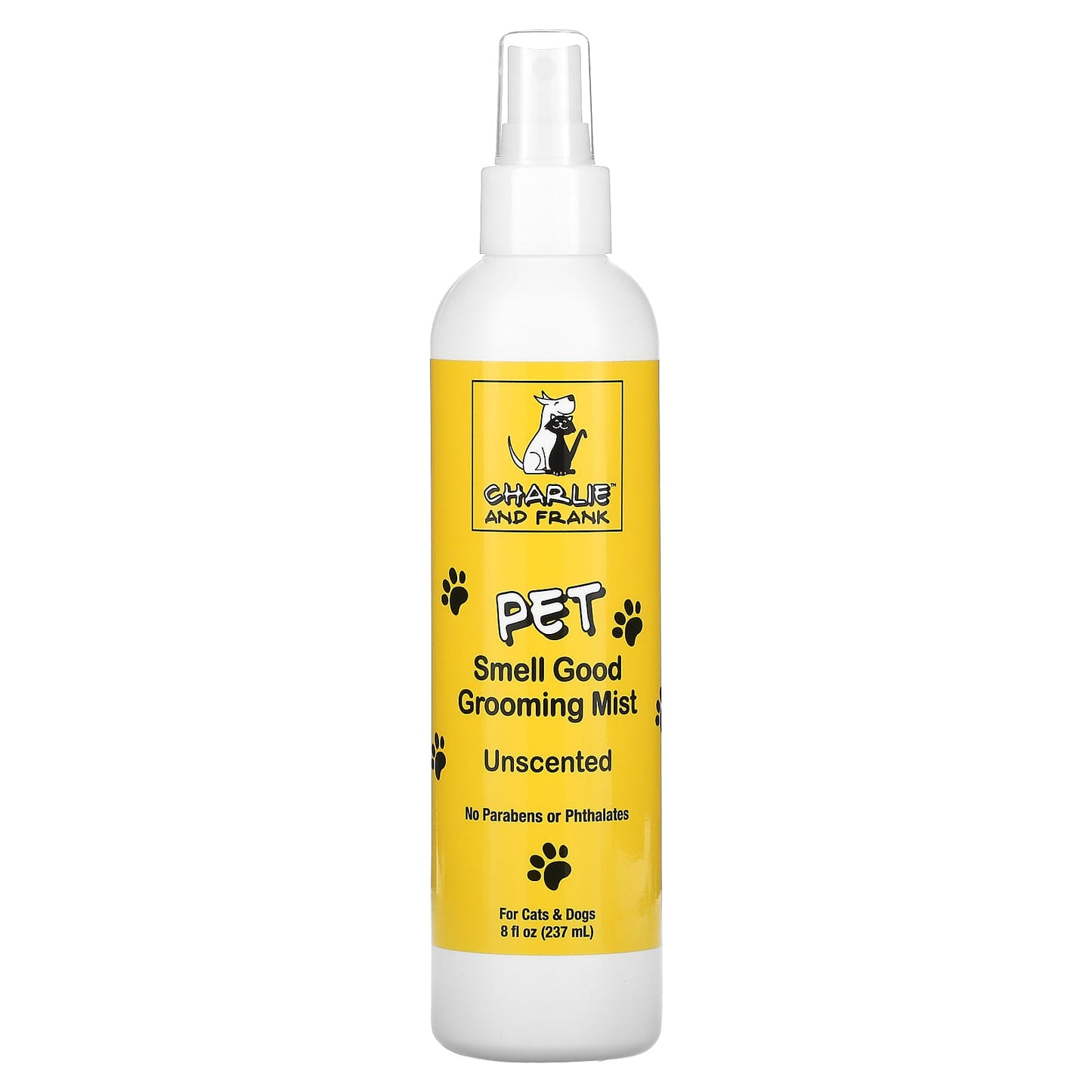 Charlie and Frank-Pet Smell Good Grooming Mist-Unscented- 8 fl oz (237 ml)