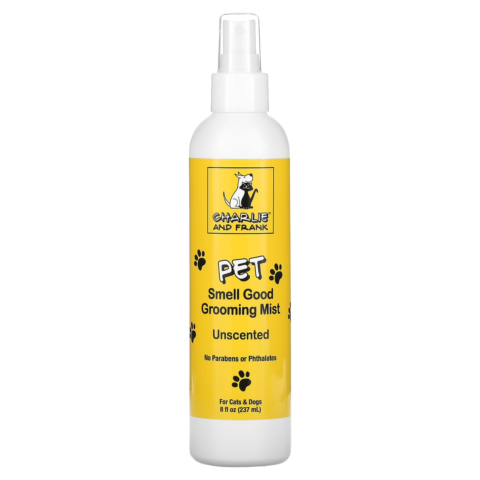 Charlie and Frank-Pet Smell Good Grooming Mist-Unscented- 8 fl oz (237 ml)