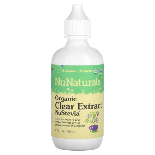 NuNaturals-NuStevia-Organic Clear Extract-4  fl oz (118 ml)