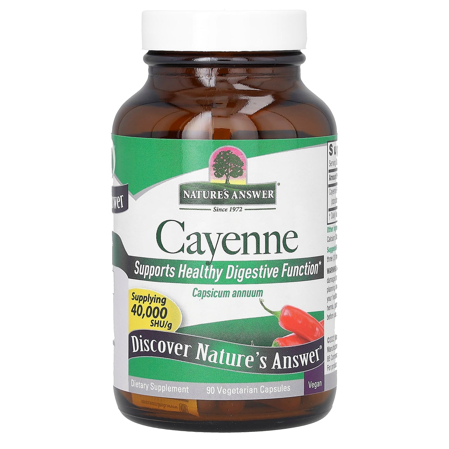 Nature's Answer, Cayenne, 90 Vegetarian Capsules