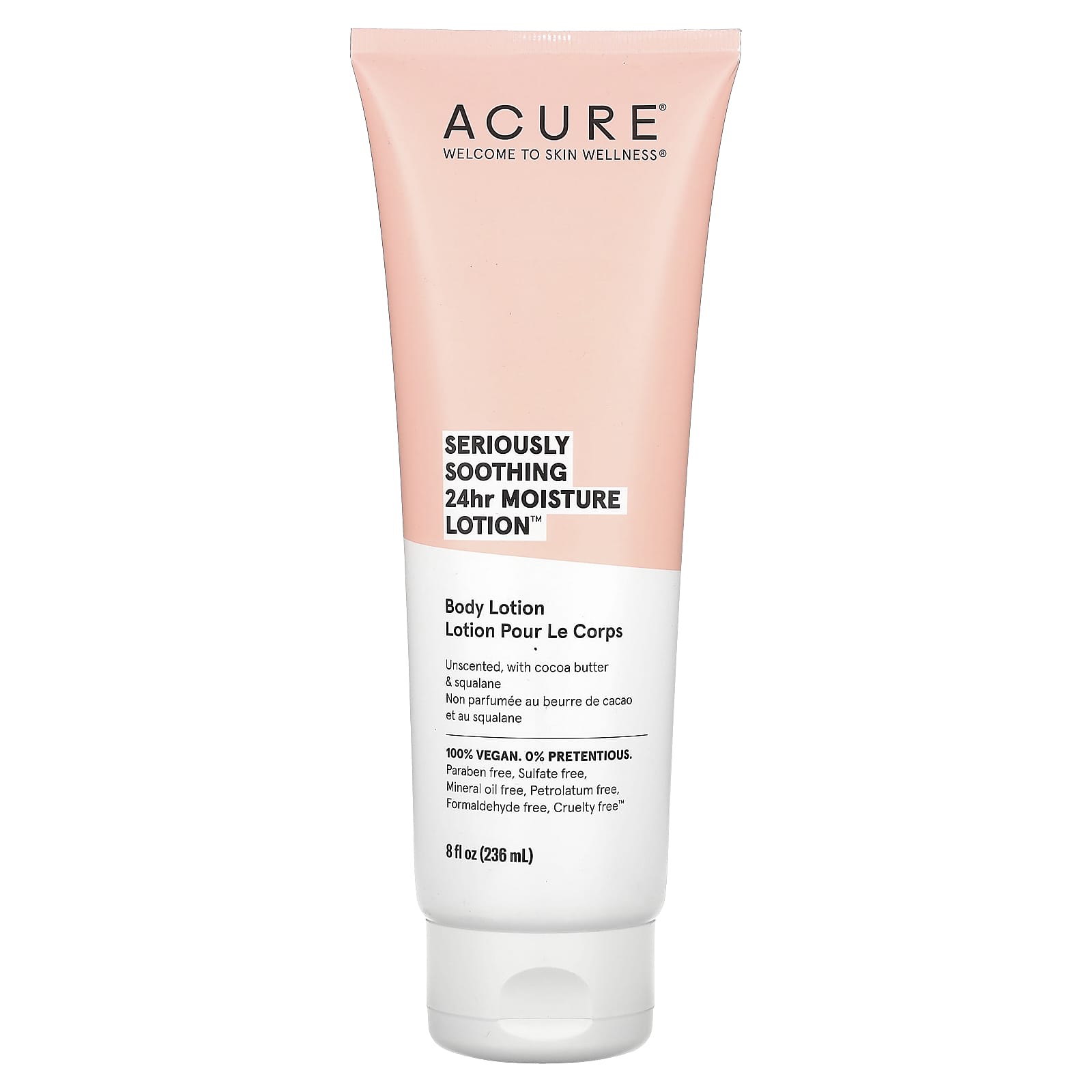 ACURE-Seriously Soothing-24hr Moisture Lotion-Unscented-8 fl oz (236 ml)