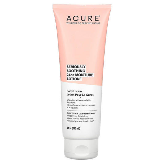 ACURE-Seriously Soothing-24hr Moisture Lotion-Unscented-8 fl oz (236 ml)