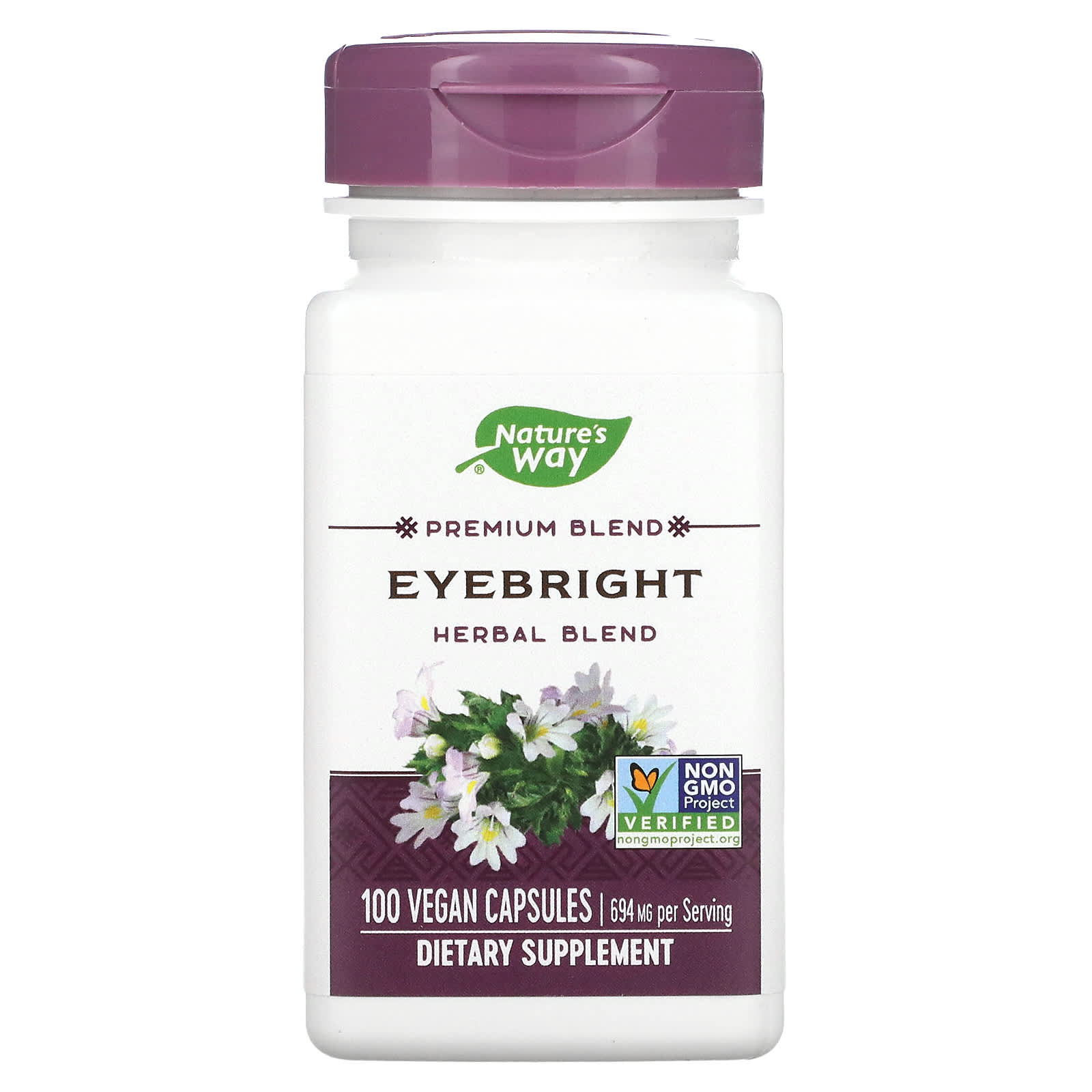 Nature's Way-Eyebright-Herbal Blend-694 mg-100 Vegan Capsules (347 mg per Capsule)