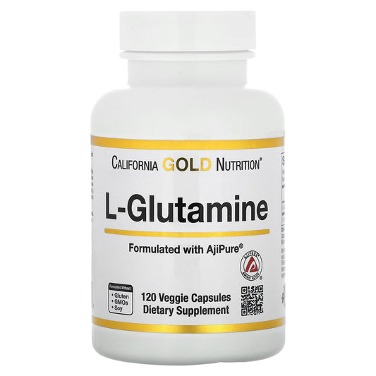 California Gold Nutrition-L-Glutamine-AjiPure-120 Veggie Capsules