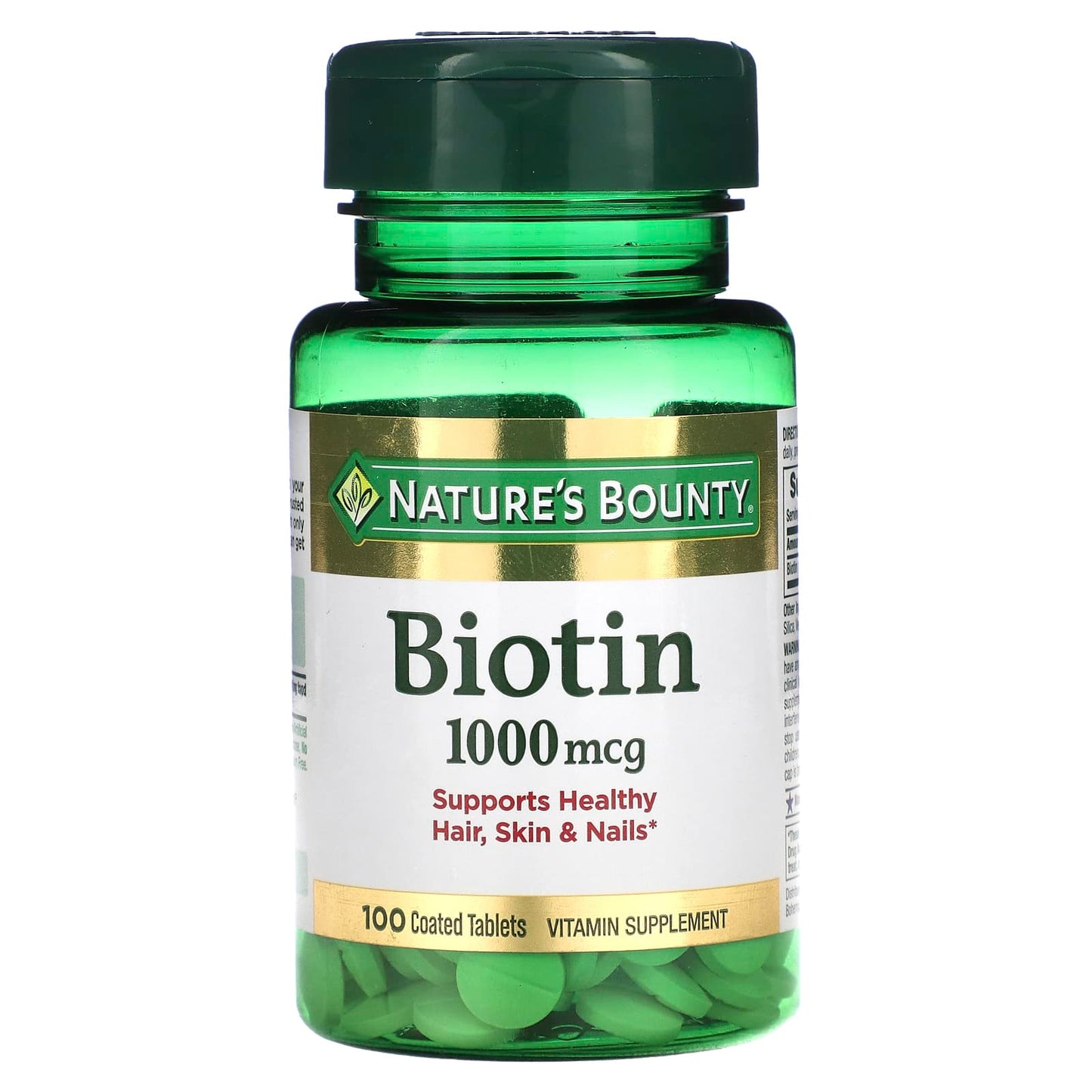 Nature's Bounty-Biotin-1,000 mcg-100 Coated Tablets