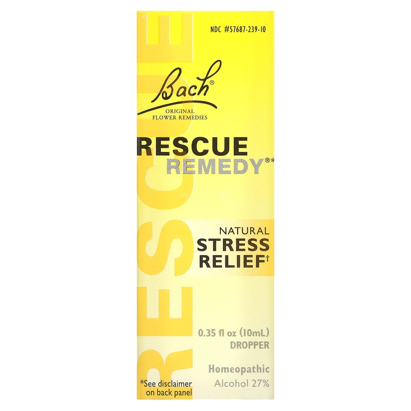 Bach-Original Flower Remedies-Rescue Remedy-Natural Stress Relief-0.35 fl oz (10 ml)