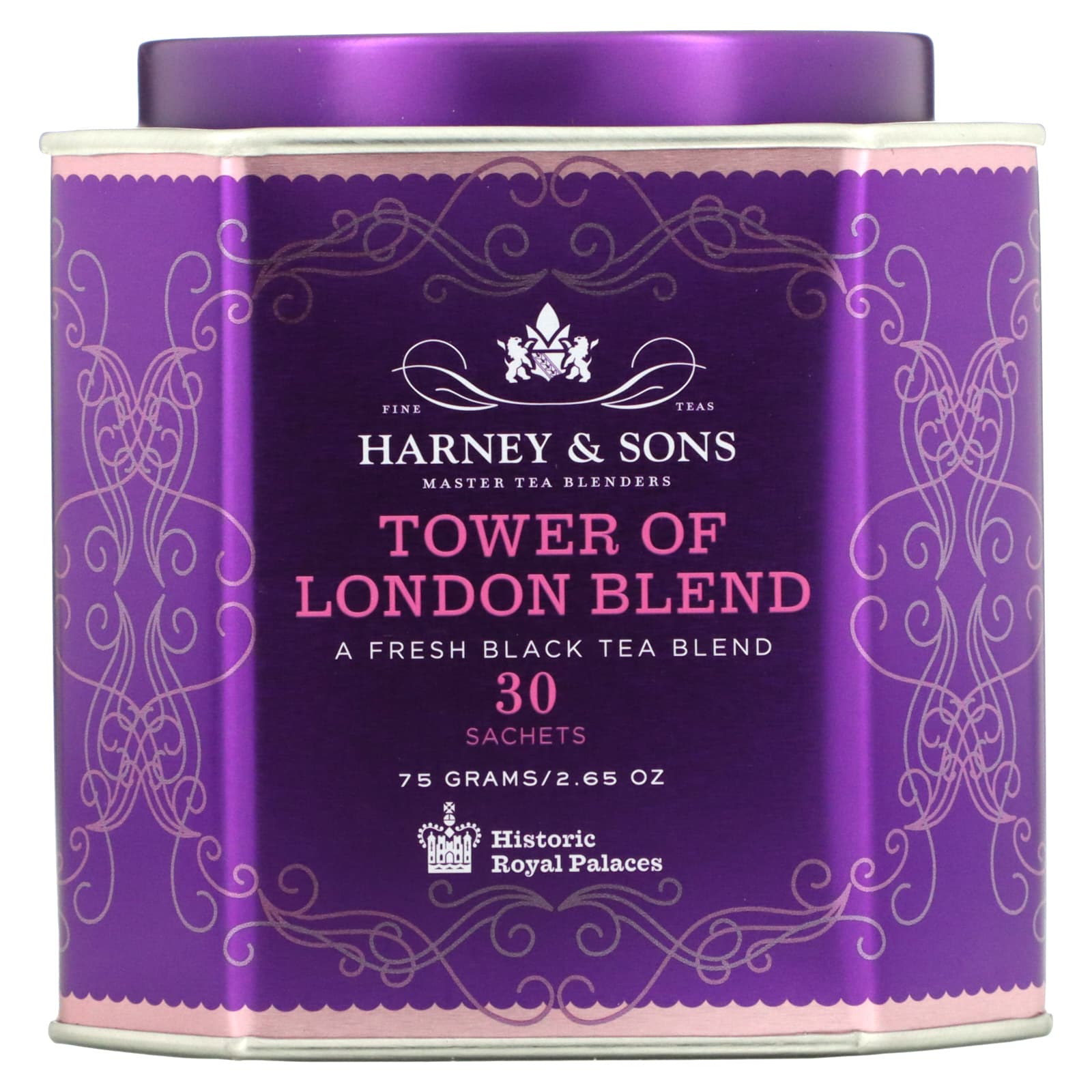 Harney & Sons-Tower of London Blend-A Fresh Black Tea Blend-30 Sachets-2.65 oz (75 g)