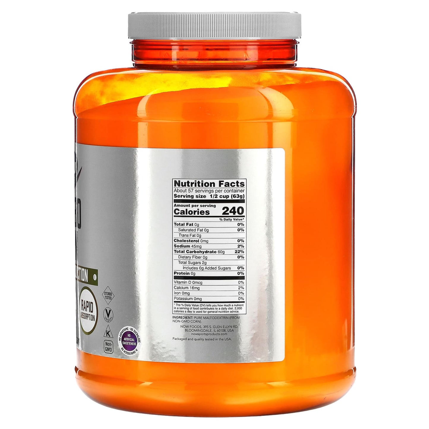 NOW Foods, Sports, Carbo Gain, 8 lbs (3.6 kg)