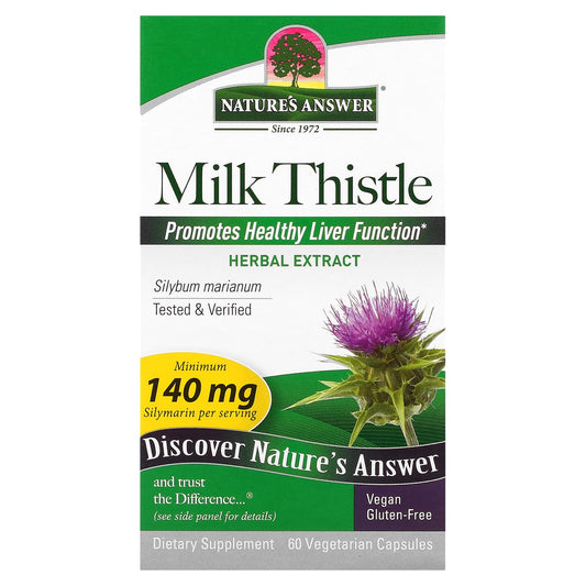 Nature's Answer-Milk Thistle-60 Vegetarian Capsules