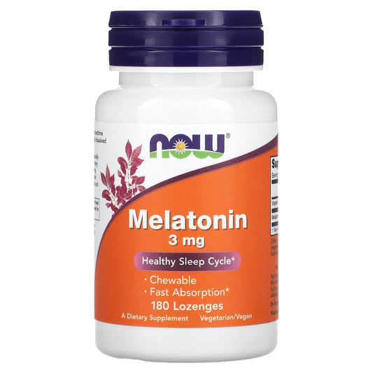 NOW Foods-Melatonin-3 mg-180 Lozenges